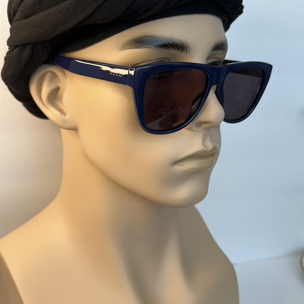New Authentic GUCCI Grey Browline Men's Sunglasses GG1345S 004 57
